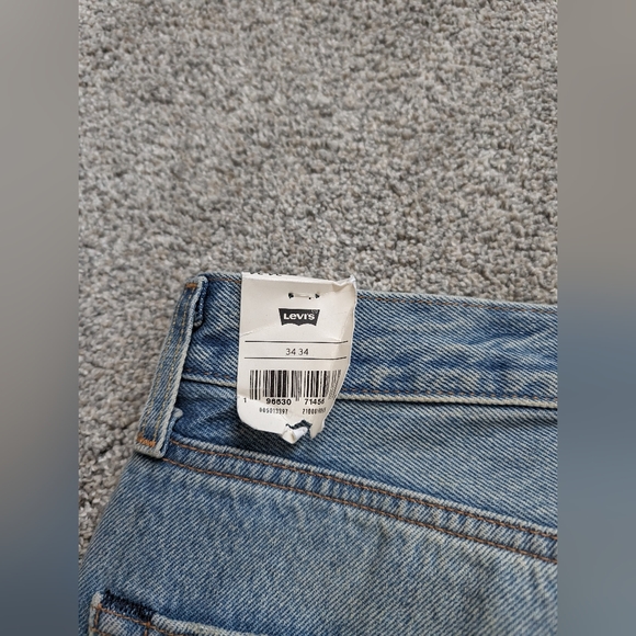 Levis 501 150th Anniversary Jeans Distressed Patchwork Men’s Size 34x34 NWT - Picture 15 of 16